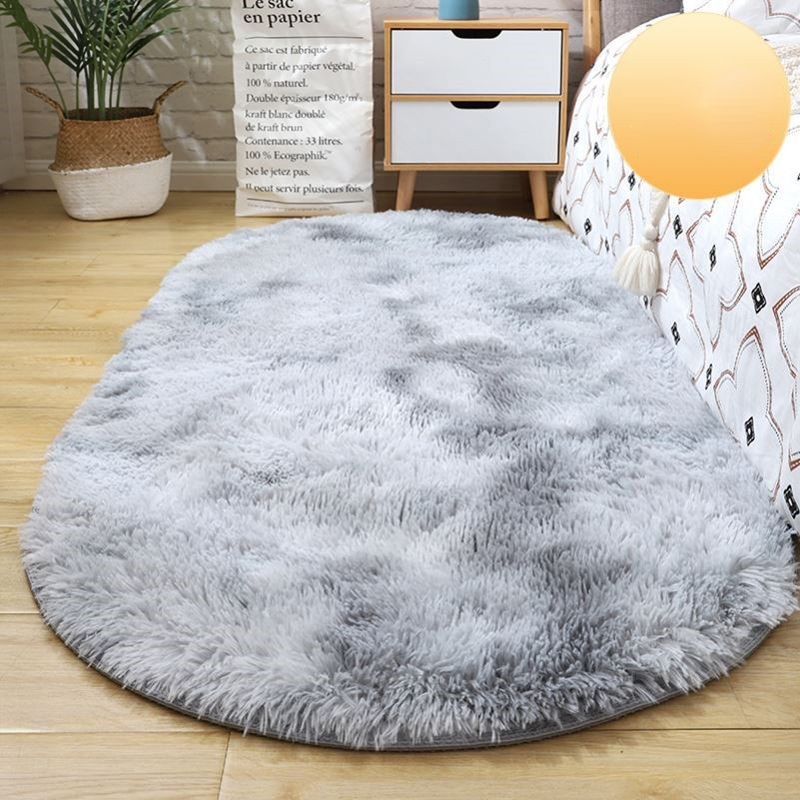 Tapis de couleur en polyester en peluche élégant tapis de soins faciles pour le salon
