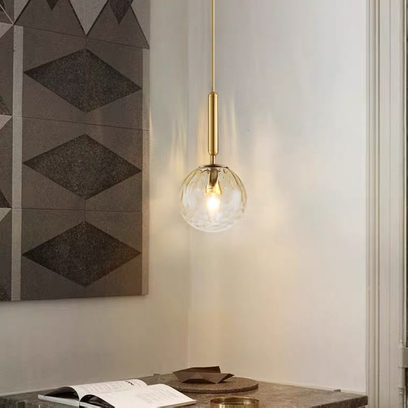 Spherical Hanging Lights Modern Style Glass Hanging Light Fixtures