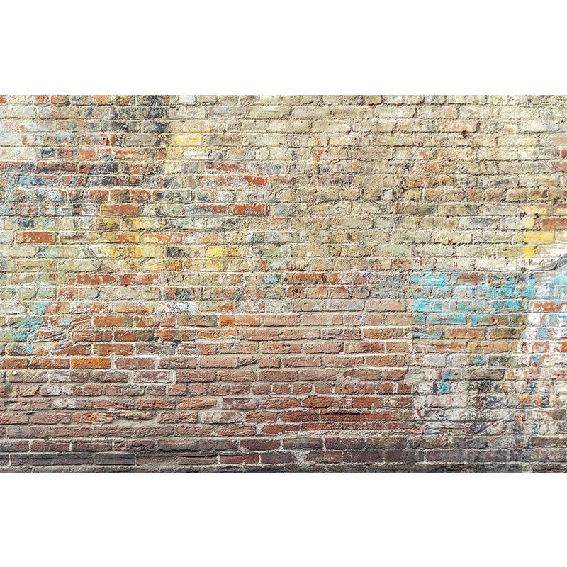 Industrial Style Brick Mural Wall Covering Stain Resistant Living Room Wall Decor