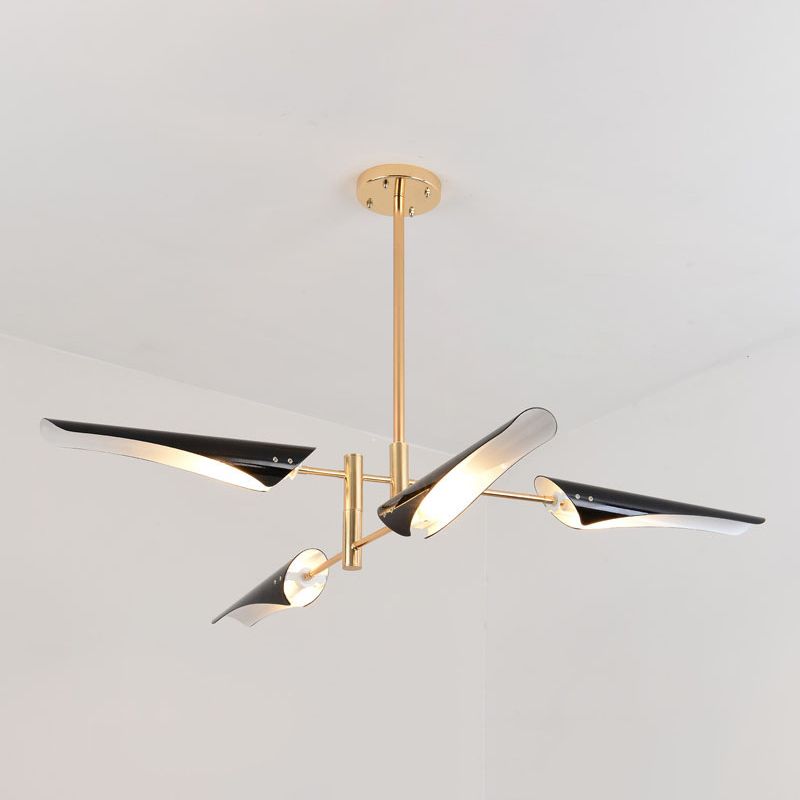 Black Hanging Lighting Fixtures Modern Metal Linear Pendant Lighting