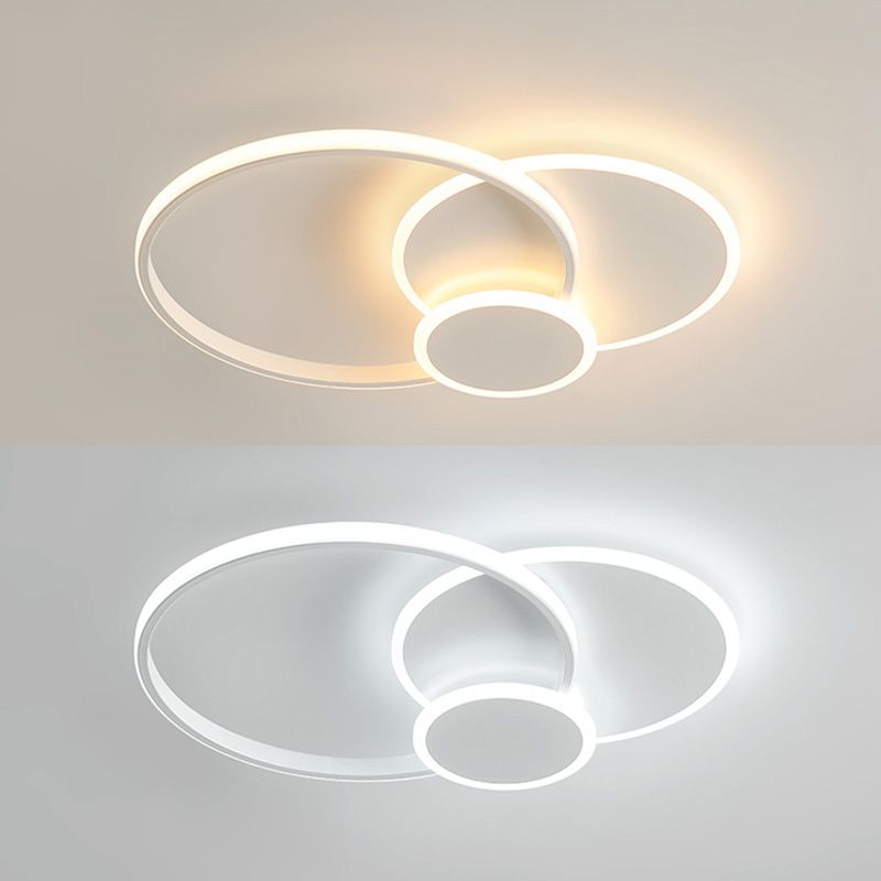 Slip Room 3 - Tier Metal Frame Flush Mount Lighting Modern Tetto Fissaggio