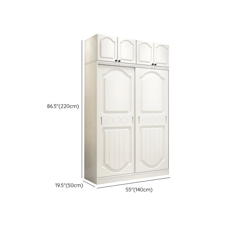 Contemporary Wardrobe Armoire Wood Combination Armoire With Doors