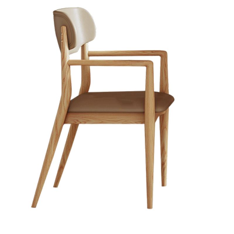 Round Dining Table Set 1/5/7/9 Pcs Ash Solid Wood Dining Table and Arm Chairs