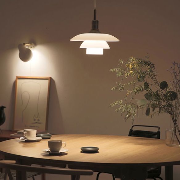 Assayeur d'éclairage pendentif en verre blanc léger en verre blanc clair