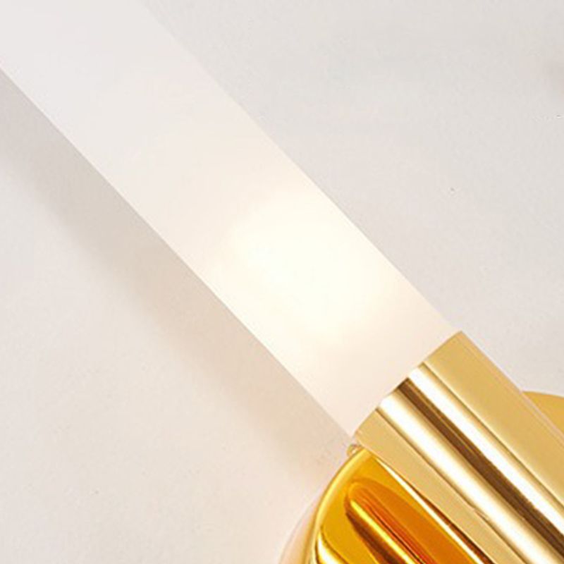 Lámpara de pared recta de metal estilo moderno 2 luces LED Mirror Light para baño