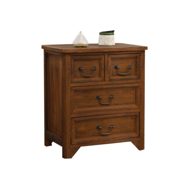 Traditional Matte Finish Storage Chest Bedroom Solid Wood Dresser