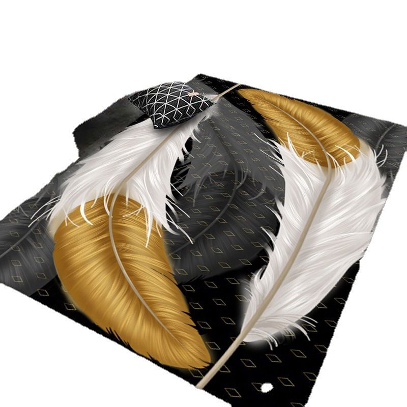 Esthetisch verenpatroon vloerkleed modern meerkleurig trendy gebied tapijt polyester wasbaar tapijt voor huisdecoratie