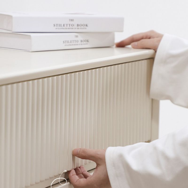 Contemporary Horizontal Double Dresser Wood Storage Dresser for Home