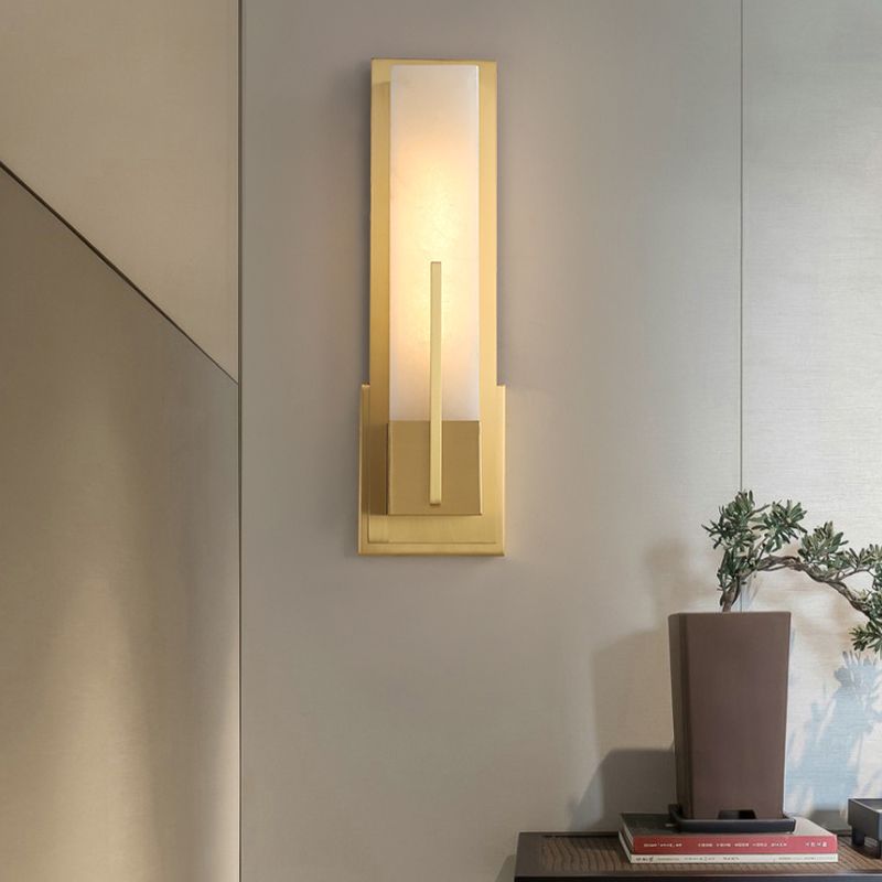 Eigentijdse muurlichtwagentjes met marmeren schaduw voor slaapkamer woonkamer