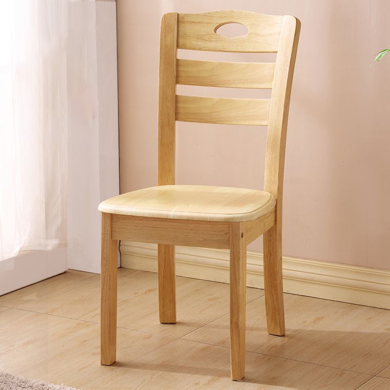 Solid Wood Dining Chairs Modern Style Home Armless Dining Chairs