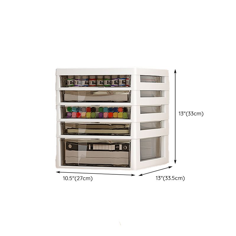 Modern Plastic File Cabinet Drawers Storage File Cabinet for Office