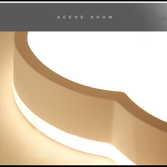 Luz de techo de montaje en la nube 1 Luz de techo de montaje nórdico de acrílico ligero de acrílico para dormitorio