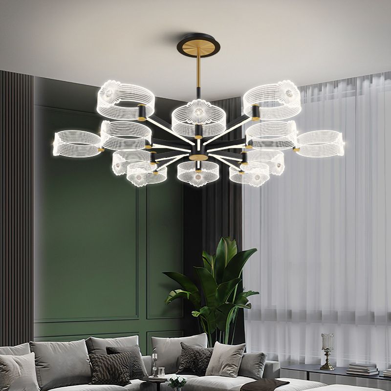 Multi -Leuchtring -Zweighängung mit modernem Metallhängellicht für Esszimmer hängende Leuchten