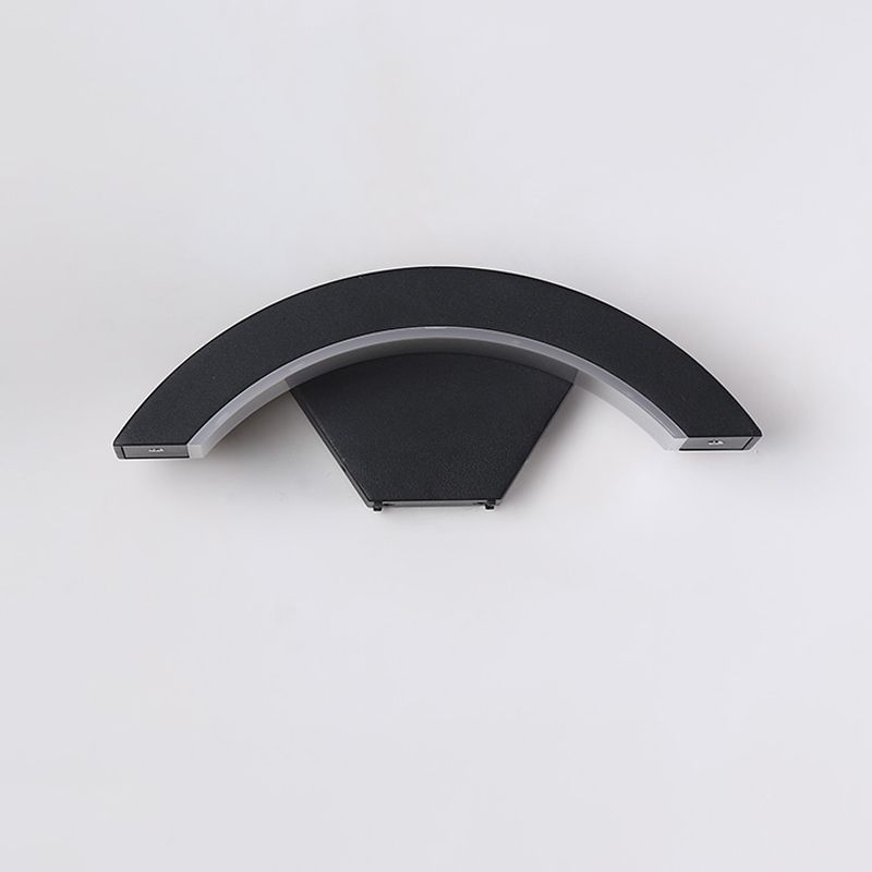 Moderne Stil Aluminium Wandleuchten Arc Form 11,5 "breites LED -Wandlicht für Outdoors