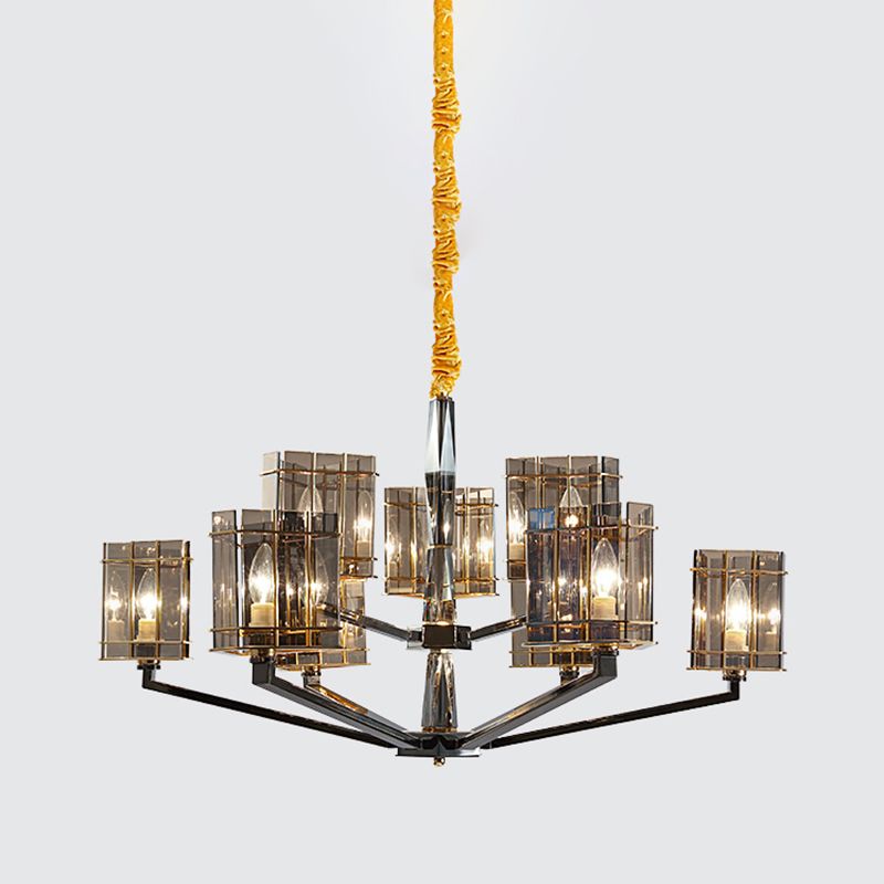 Lámpara de lámpara de lámpara de estilo moderno forma triangular de cristal luz colgante