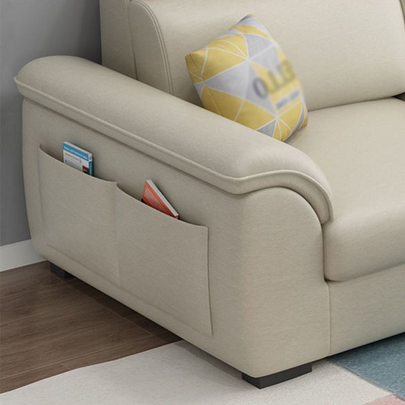 108.26" L x 62.99" W x 31.49" H Sofa Upholstered Arm Sectional with Pillowed Back Cushions