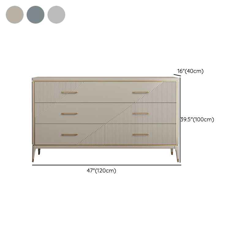 Classic Glam Double Dresser Birch Storage Chest with Drawers for Bedroom