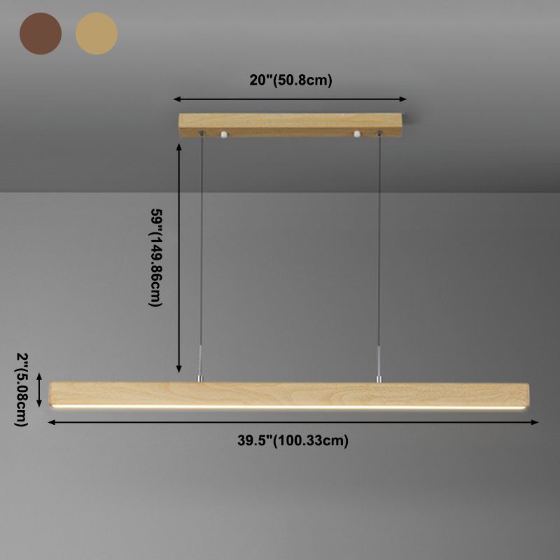 Luz de aluminio LED de lámpara colgante moderno simple para comedor para comedor