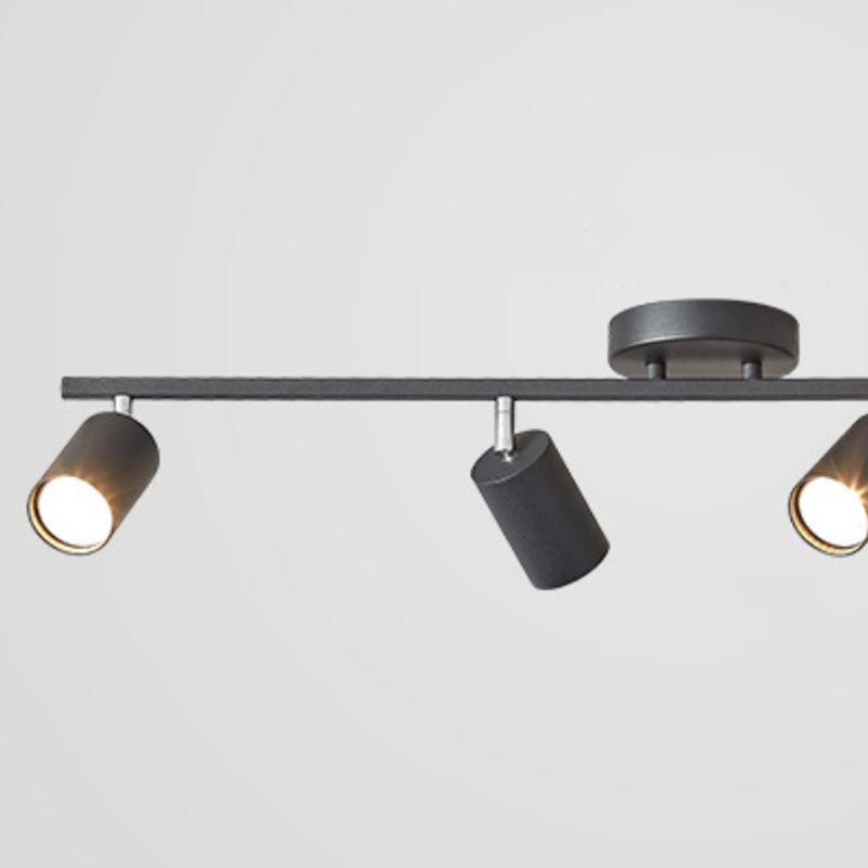 Contemporary Ceiling Light Multi - Light Ceiling Semi Flush in Black / White