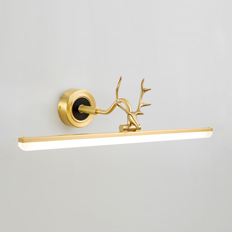 Accensione da parete a forma lineare Metal in stile postmoderno 1 lampada con doccia per doccia per doccia