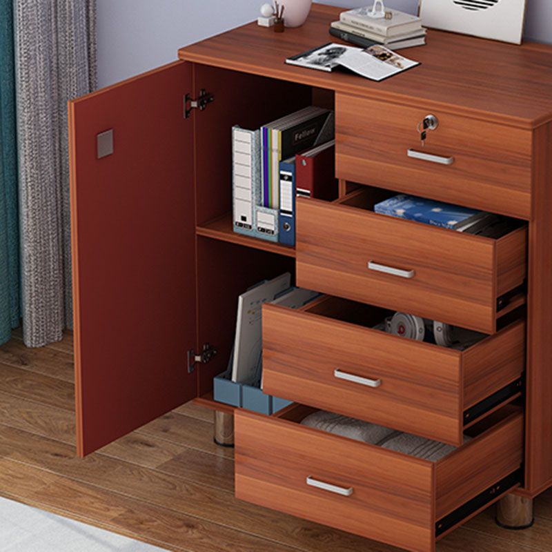 Contemporary Bedroom Engineered Wood Storage Chest Bedroom Chest with Drawers