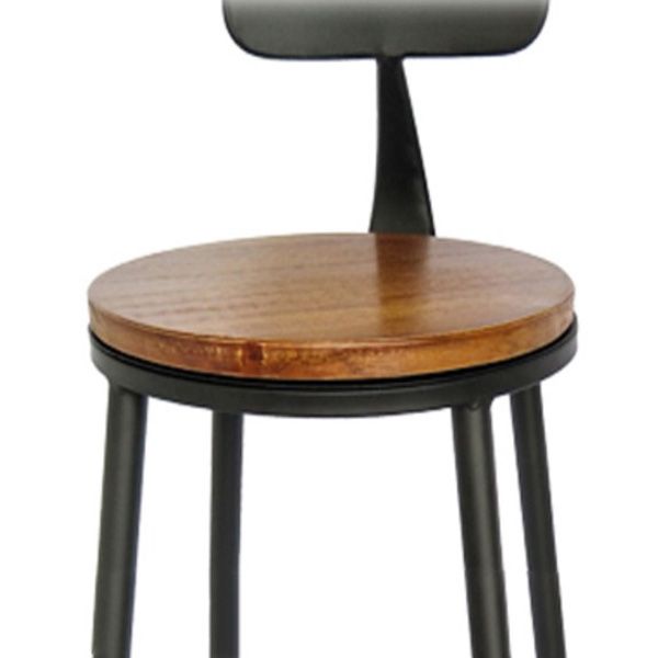 Industrial Style Solid Wood Bar Table Set 1/2/3/4 Pieces Counter Table with High Stools