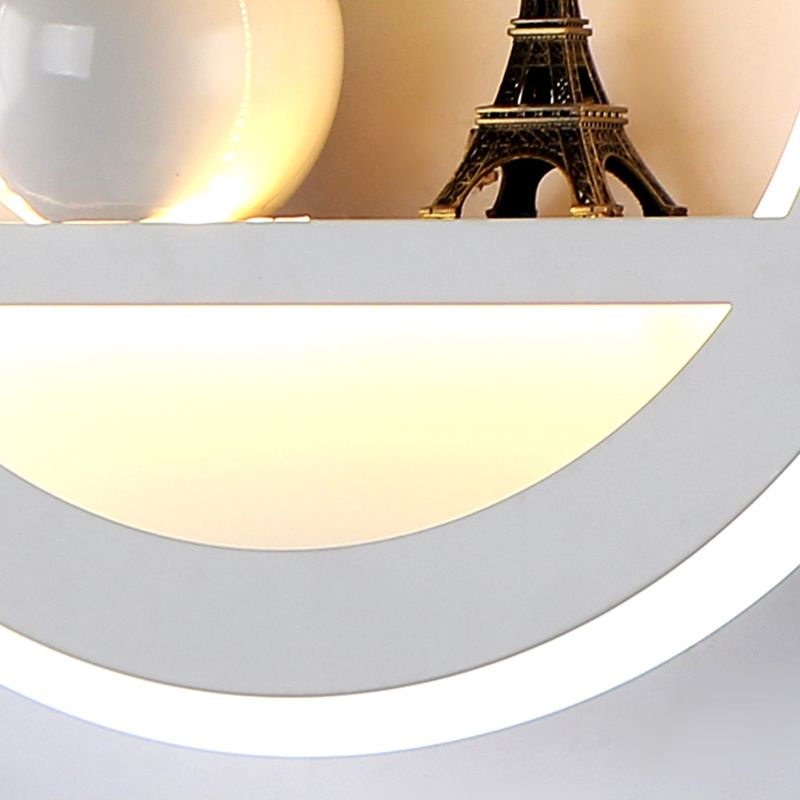 Lámparas de montaje en la pared redondo de estilo moderno 1 Lámparas de pared ligeras