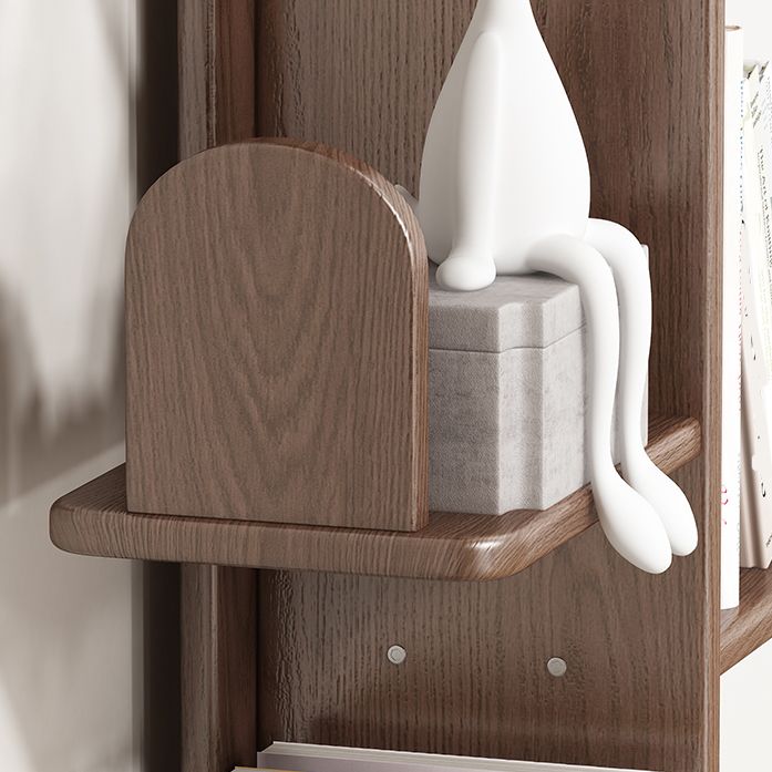 Modern Style Bookshelf Solid Wood Vertical Shelf Bookcase for Home