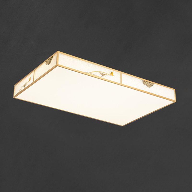 Modern Ceiling Lamp Geometric LED Flush Mount Light Fixture with Acrylic Shade for Bedroom