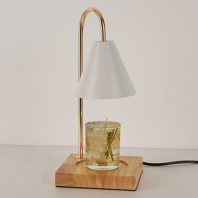 Lampe de table en métal géométrique moderne 1 luminaire de table d'éclairage (décoration non incluse)