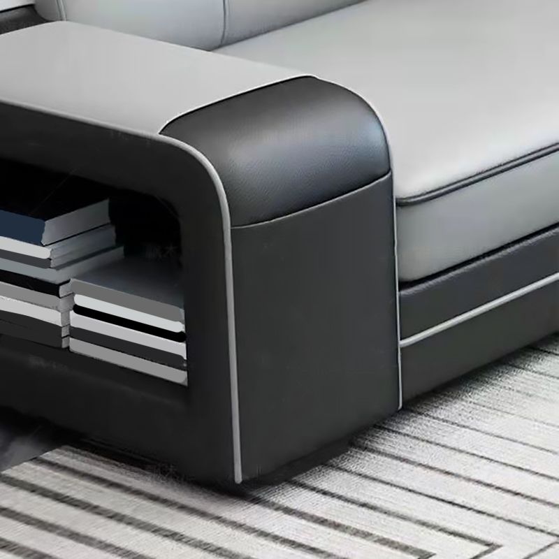 141.73"D x 94.5"W x 35.43"H Cushion Back Sloped Arms Sectionals with Storage