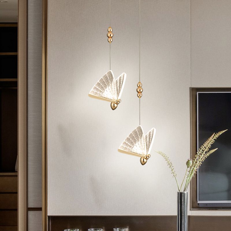 Éclairage pendentif en or