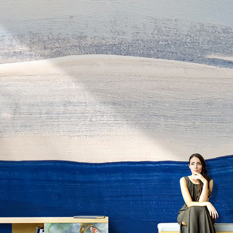 Extra Large Wall Covering Simplicity Elegant Watercolors Mural in Light Color