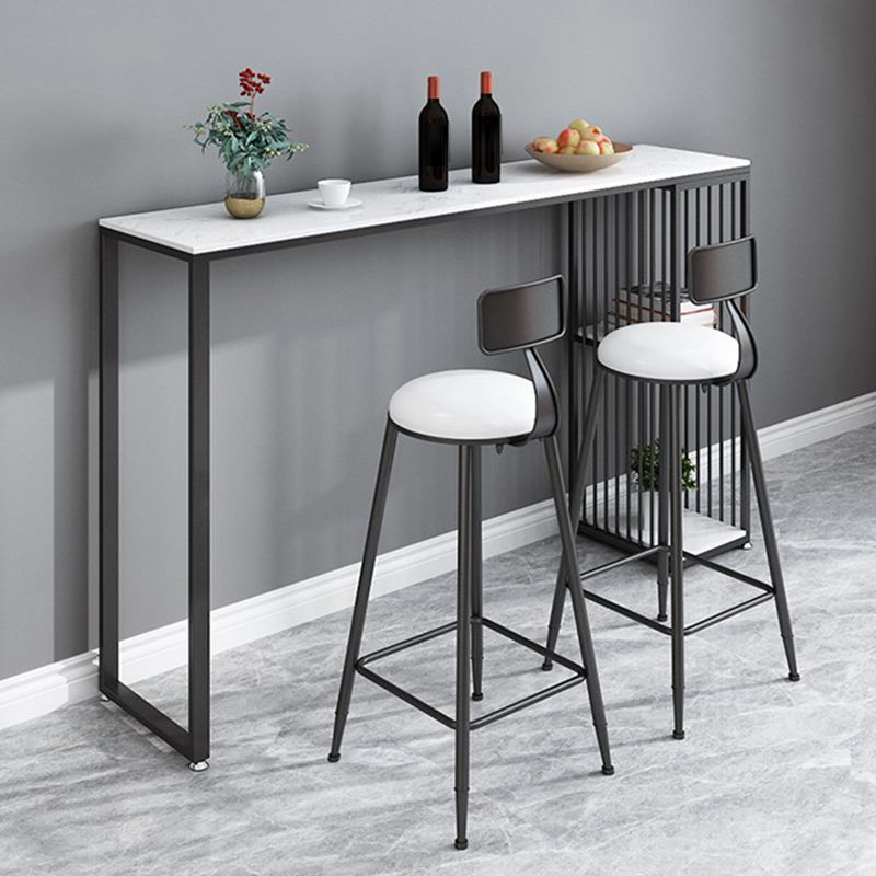 Industrial Bar Table Bar Height Rectangle Pub Table for Indoor