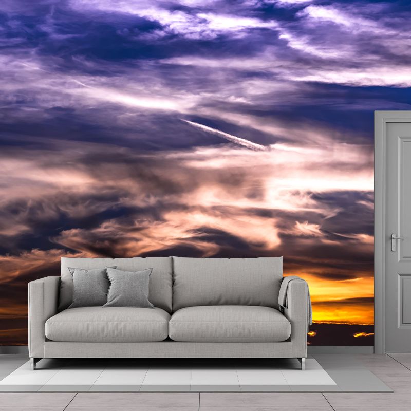 Customized Sky Landscapes Mural Wallpaper Horizontal Photography for Home