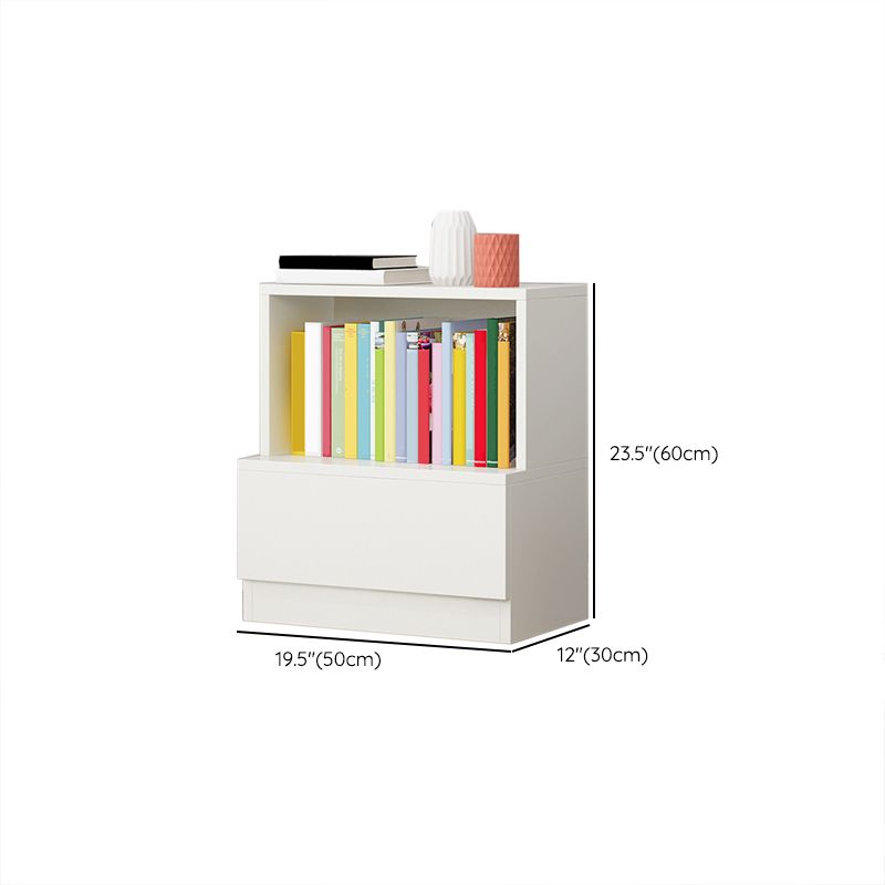 Engineered Wood Vertical Bookshelf Open Modern Shelf Bookcase for Study Room