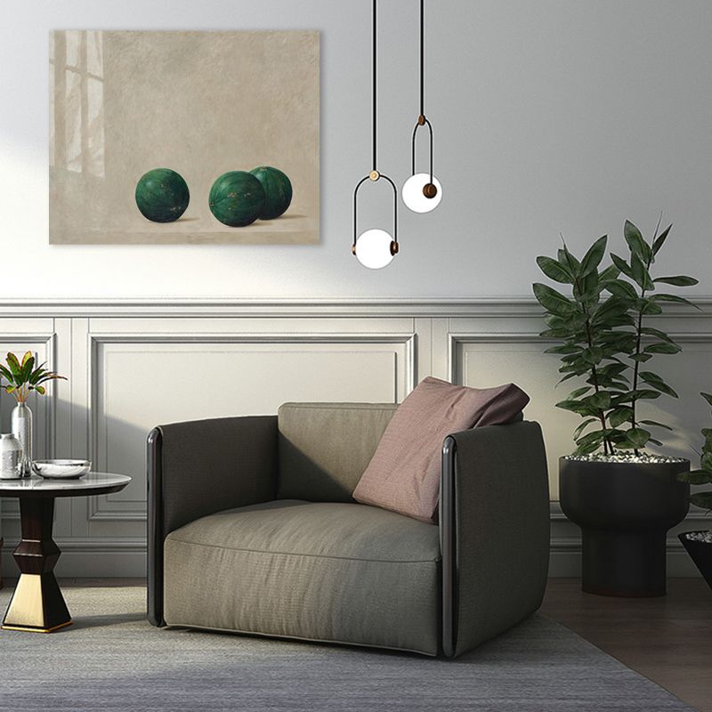 Zachte kleur fruit canvas print getextureerde muur decor voor meisjesslaapkamer, meerdere maten