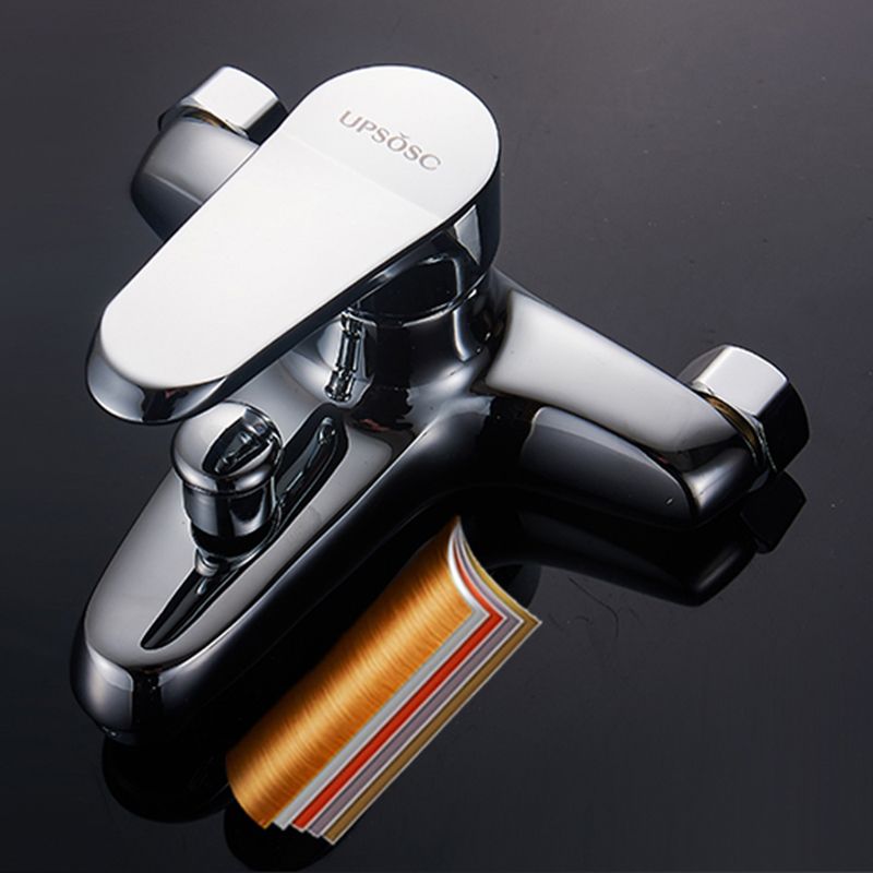 Tradition Fixed Bathtub Faucet Wall Mount Lever Handle Tub Faucet