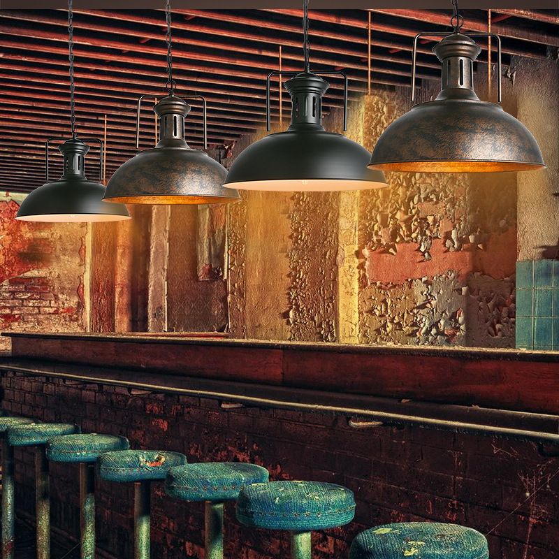 Industrial Style Swivel Joint Pendant Lighting Fixture Metal Hanging Ceiling Light