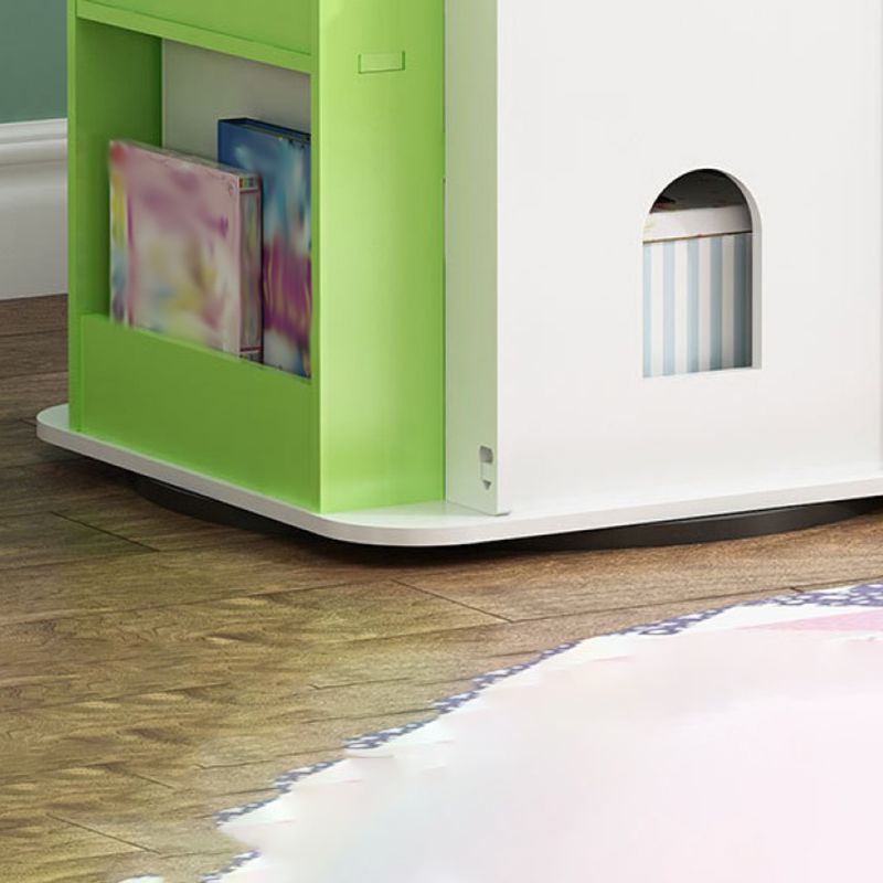 Scandinavian Open Back Standard Bookshelf Engineered Wood Bookcase for Study Room