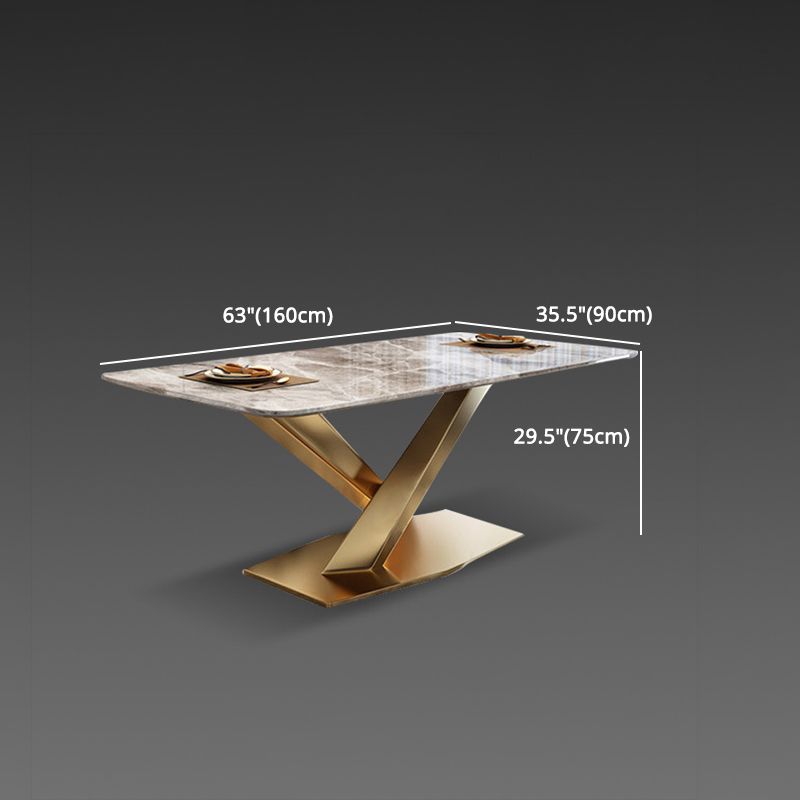 Glam Sintered Stone Dining Set 1/2/5/7 Pieces Dining Set for Dining Areas