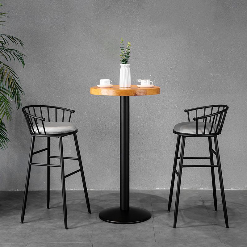 1/3 Pieces Bar Stool and Table Set Modern Round Pub Table Set
