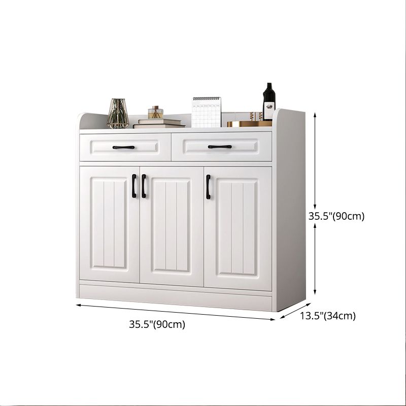 Modern Style Combo Dresser Bedroom Wooden Storage Chest Dresser with Drawers and Doors