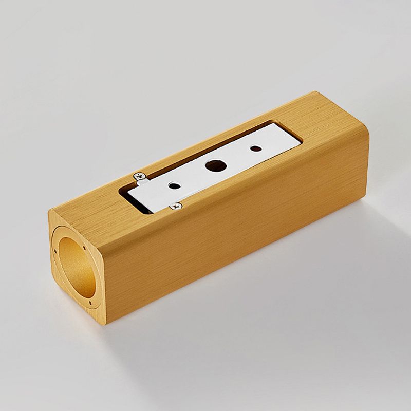 Rectangle Wall Lighting Fixtures Modern Style Aluminum 2-Lights Wall Mount Lamp