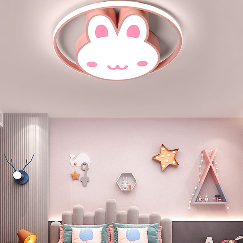 Plafonnier LED en forme de lapin, design moderne et Simple, luminaire décoratif d'intérieur, idéal pour un salon