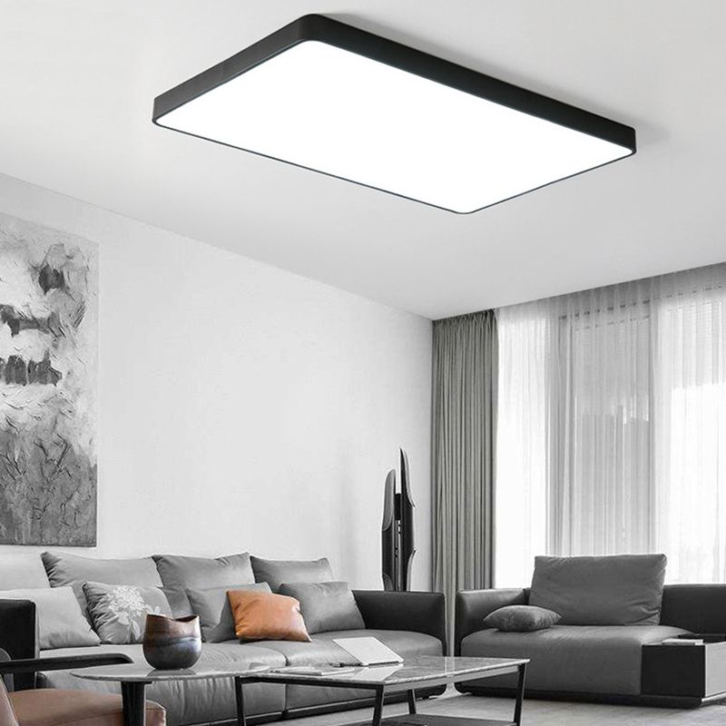 Lámpara de techo LED cuadrada de estilo moderno con montaje empotrado para sala de reuniones