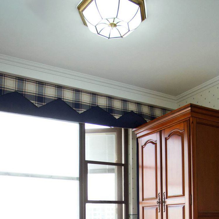 Plafonnier LED en cuivre de Style campagnard américain, luminaire de plafond pour couloir d'allée