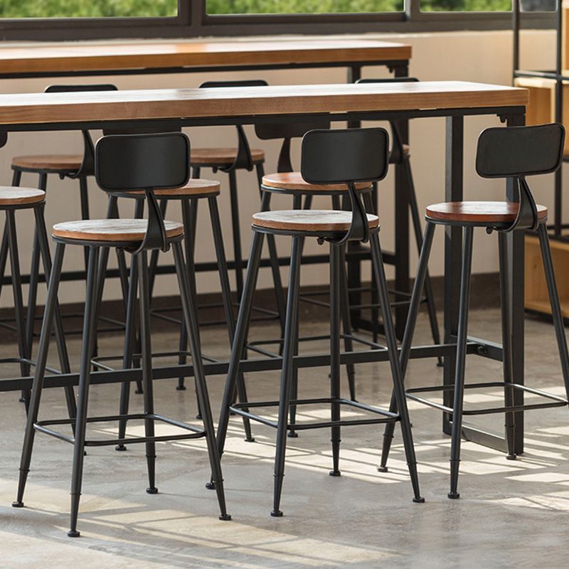 Modern Bar-height Table Solid Wood Top 41.3-inch Height Table for Patio Use