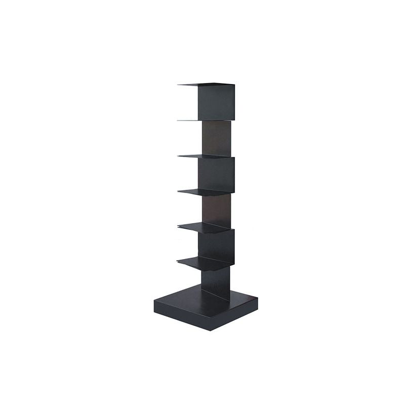 Closed Back Bookshelf Contemporary Style Vertical Bookcase for Home Office