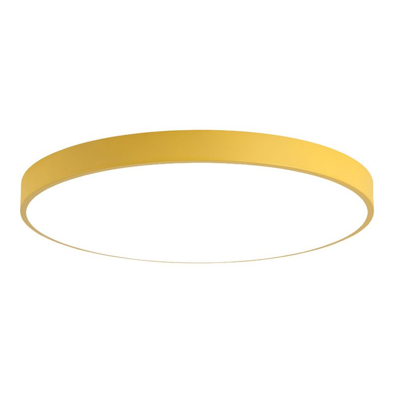 Minimalistische Macaron inbouw LED-lamp rond plafondarmatuur met acrylkap